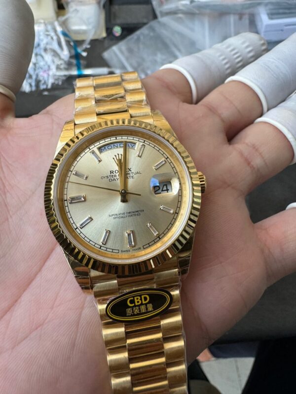 Rolex Yellow Gold Day-Date 40mm Caliber 3255 Pair of Original Weights - Image 6