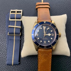 TUDOR Bronze with blue flowers