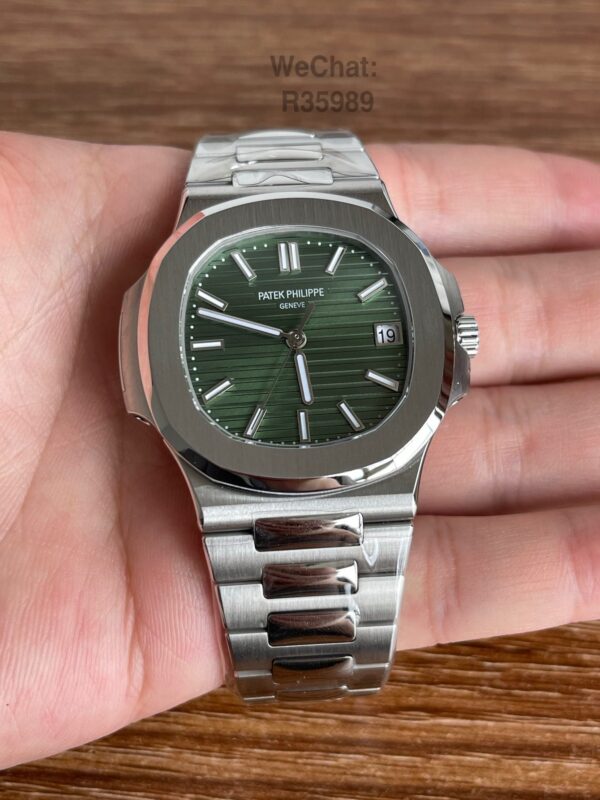 Patek Philippe 5711 Plated White Gold Green - Image 3