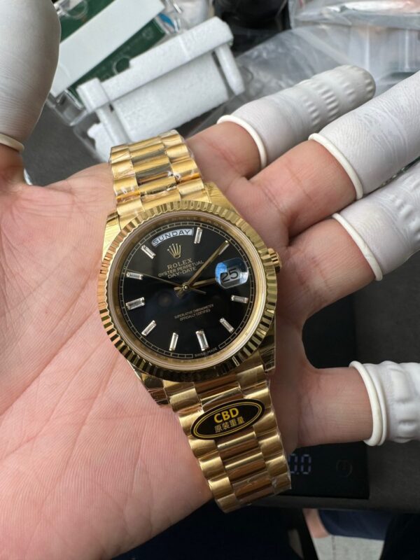 Rolex Yellow Gold Day-Date 40mm Caliber 3255 Pair of Original Weights - Image 9
