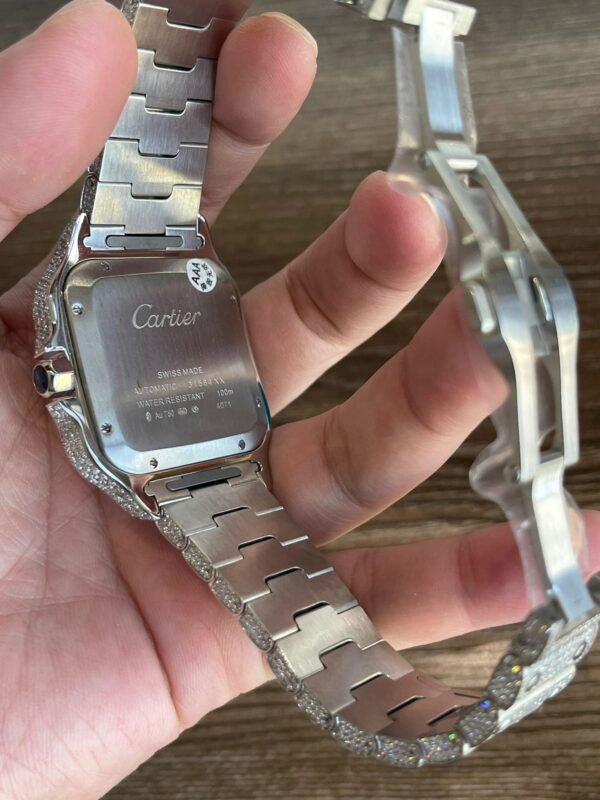 Cartier Santos moissanite 35.1mm/39.8mm - Image 5