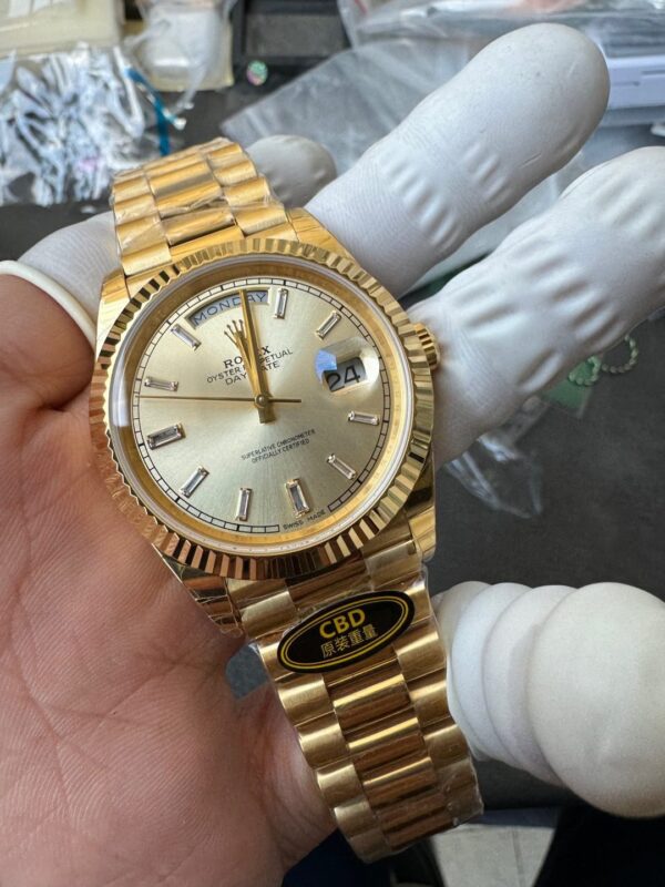 Rolex Yellow Gold Day-Date 40mm Caliber 3255 Pair of Original Weights - Image 5