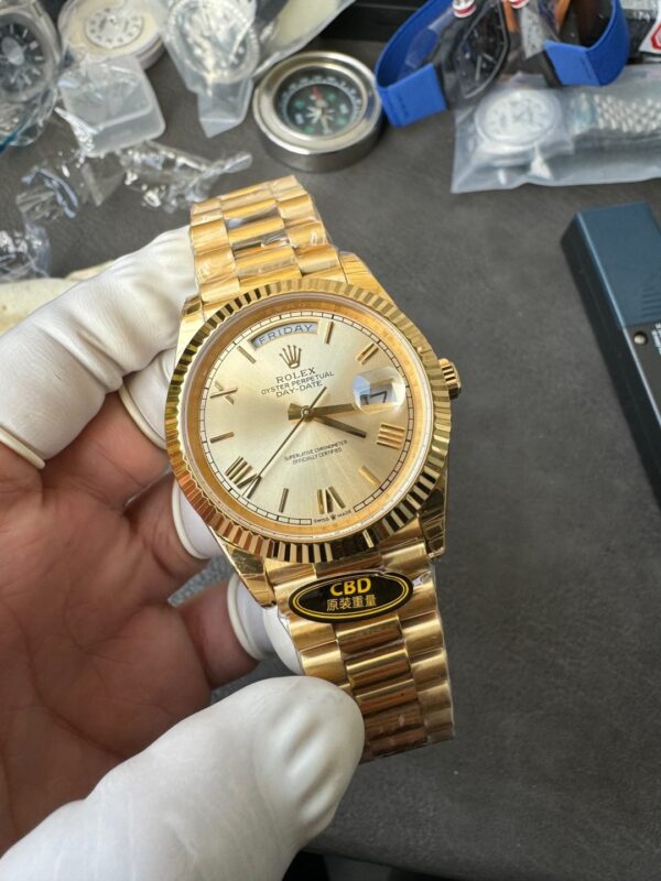 Rolex Yellow Gold Day-Date 40mm Caliber 3255 Pair of Original Weights - Image 12