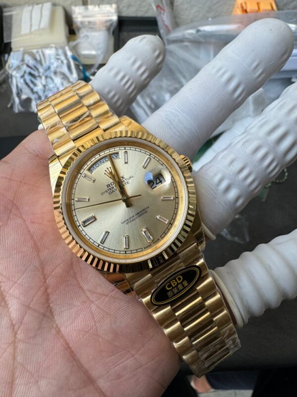 Rolex Yellow Gold Day-Date 40mm Caliber 3255 Pair of Original Weights - Image 7