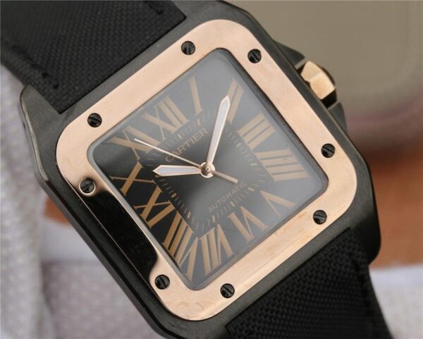 Cartier Santos 100 Pink Gold - 1:1 Superclone - Image 6