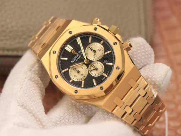 Audemars Piguet Royal Oak Chronograph 18K Gold on 904L Steel - 1:1 Sup - Image 3