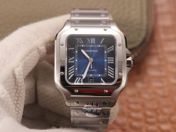 Cartier Santos De Cartier 40MM Two Tone - 1:1 Superclone (Blue Santos)