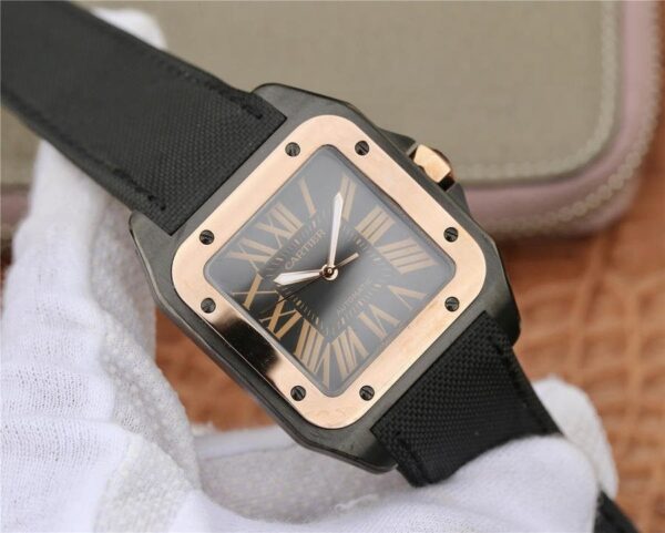 Cartier Santos 100 Pink Gold - 1:1 Superclone - Image 3