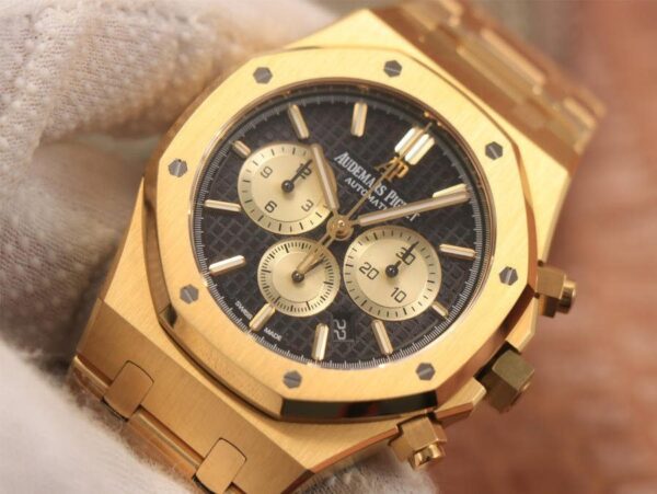 Audemars Piguet Royal Oak Chronograph 18K Gold on 904L Steel - 1:1 Sup - Image 2