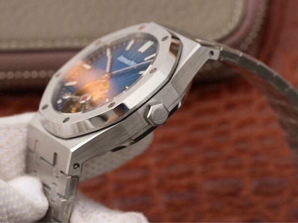 Audemars Piguet Royal Oak (TOURBILLON EXTRA-THIN) 1:1 Superclone(Blue tourbillon AP) - Image 5