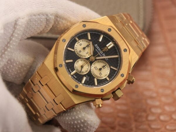Audemars Piguet Royal Oak Chronograph 18K Gold on 904L Steel - 1:1 Sup - Image 4