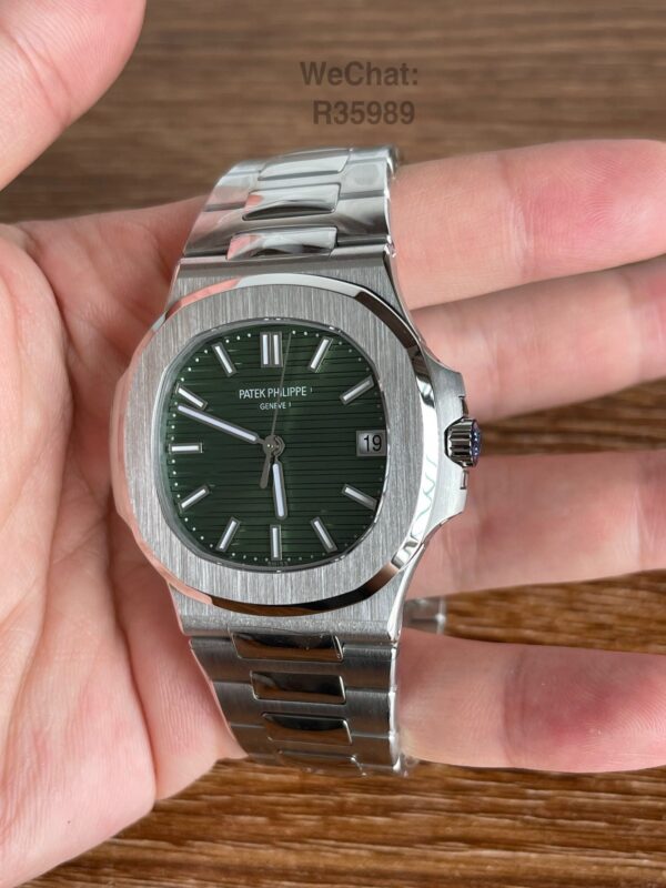 Patek Philippe 5711 Plated White Gold Green - Image 4