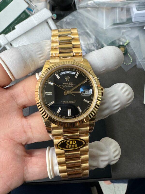 Rolex Yellow Gold Day-Date 40mm Caliber 3255 Pair of Original Weights - Image 11