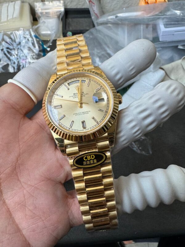 Rolex Yellow Gold Day-Date 40mm Caliber 3255 Pair of Original Weights - Image 8