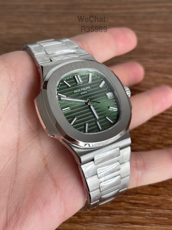 Patek Philippe 5711 Plated White Gold Green - Image 9