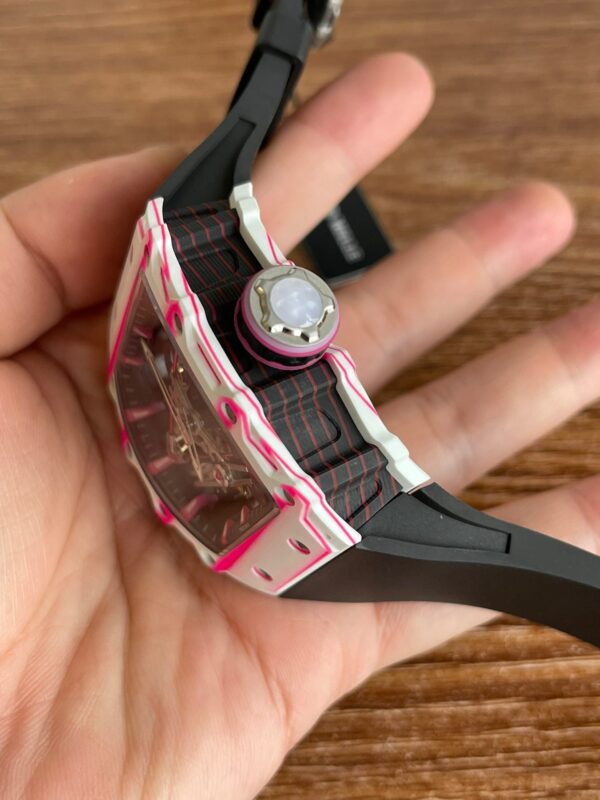 Richard Mille 38-02 Tourbillon Pink Carbon Fiber Unisex - Image 4