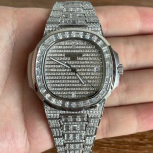 Patek Philippe 5711 Hand-set moissanite diamonds