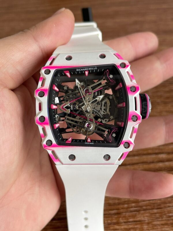 Richard Mille 38-02 Tourbillon Pink Carbon Fiber Unisex - Image 8