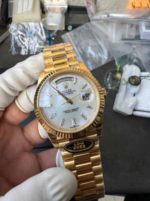 Rolex Yellow Gold Day-Date 40mm Caliber 3255 Pair of Original Weights - Image 11