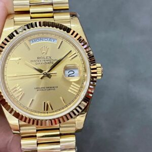 Rolex Day Date Weekly Journal 18K Yellow Gold Plated counter weight
