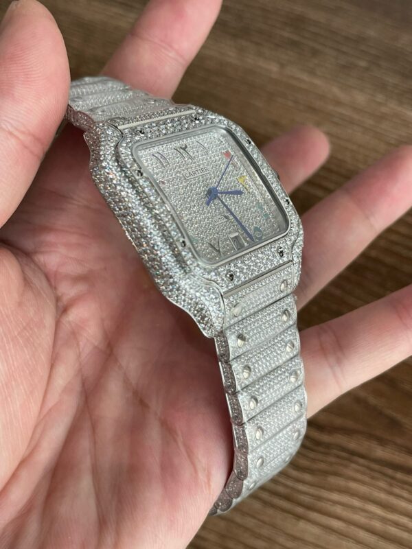 Cartier Santos moissanite 35.1mm/39.8mm - Image 5